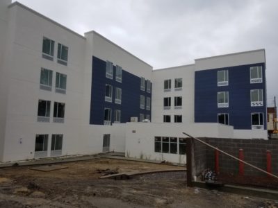 Construction On Downtown Hotel Nearly Complete