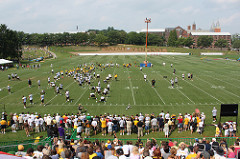 Steelers practice tonight in Latrobe and host Family Fest Sunday at Heinz Field