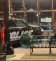 Police Vehicle Hits Main Street Restaurant